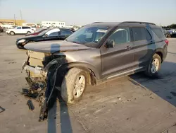 Salvage cars for sale at Grand Prairie, TX auction: 2022 Ford Explorer XLT