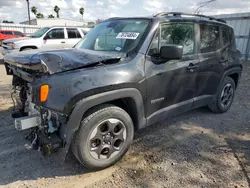 Salvage cars for sale from Copart Mercedes, TX: 2017 Jeep Renegade Sport