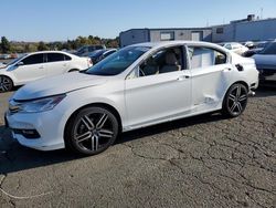 Salvage cars for sale at Vallejo, CA auction: 2017 Honda Accord Touring