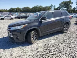 Salvage cars for sale at Byron, GA auction: 2017 Toyota Highlander LE