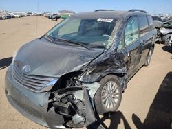 Salvage cars for sale from Copart Brighton, CO: 2014 Toyota Sienna XLE