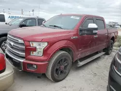 Flood-damaged cars for sale at auction: 2016 Ford F150 Supercrew