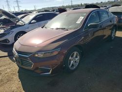 Salvage cars for sale at Elgin, IL auction: 2016 Chevrolet Malibu LS