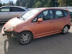 Honda salvage cars for sale: 2008 Honda FIT Sport