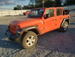 Salvage cars for sale at Gastonia, NC auction: 2020 Jeep Wrangler Unlimited Sport