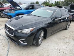 Flood-damaged cars for sale at auction: 2018 Infiniti Q50 Luxe