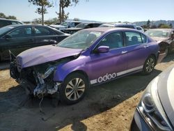 Salvage cars for sale at San Martin, CA auction: 2015 Honda Accord LX