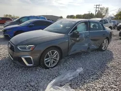 2022 Audi A4 Premium Plus 45 en venta en Wayland, MI