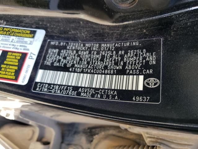 2012 Toyota Camry Base