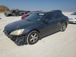 Salvage cars for sale at Taylor, TX auction: 2005 Honda Accord EX