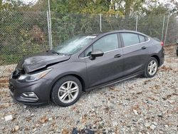 Chevrolet salvage cars for sale: 2017 Chevrolet Cruze LT