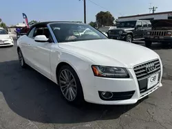 Salvage cars for sale at Rancho Cucamonga, CA auction: 2010 Audi A5 Premium Plus