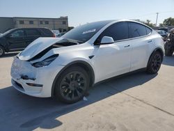 Salvage cars for sale at Wilmer, TX auction: 2022 Tesla Model Y