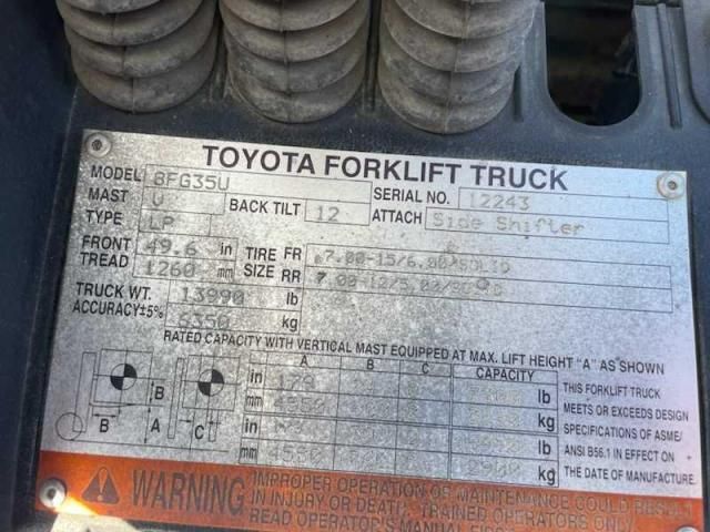 2018 Toyota Forklift