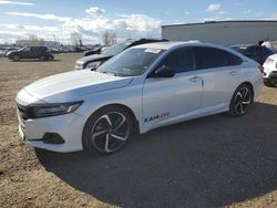 Salvage cars for sale from Copart Rocky View County, AB: 2022 Honda Accord Sport