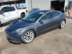 Salvage cars for sale at Riverview, FL auction: 2018 Tesla Model 3