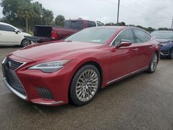 Flood-damaged cars for sale at auction: 2024 Lexus LS 500 Base