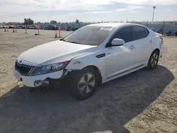 Salvage cars for sale at Antelope, CA auction: 2013 KIA Optima Hybrid