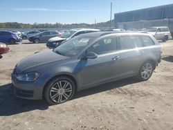 Salvage cars for sale at Fredericksburg, VA auction: 2016 Volkswagen Golf Sportwagen S