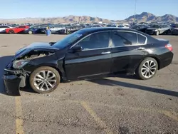 Salvage cars for sale at North Las Vegas, NV auction: 2015 Honda Accord Sport