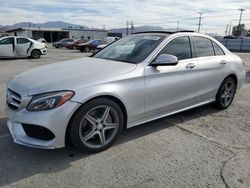 Salvage cars for sale at Sun Valley, CA auction: 2015 Mercedes-Benz C 300 4matic