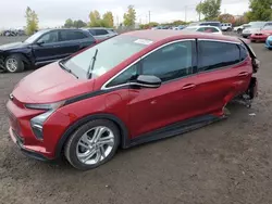 Salvage cars for sale at Montreal Est, QC auction: 2022 Chevrolet Bolt EV 1LT