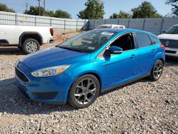 Salvage cars for sale at Oklahoma City, OK auction: 2015 Ford Focus SE