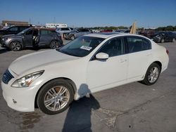 Salvage cars for sale at Grand Prairie, TX auction: 2011 Infiniti G37