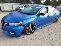 Salvage cars for sale at Hampton, VA auction: 2021 Nissan Sentra SR