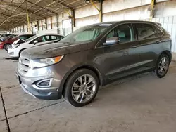 Salvage cars for sale at Phoenix, AZ auction: 2015 Ford Edge Titanium