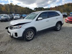 Salvage cars for sale at West Mifflin, PA auction: 2015 KIA Sorento LX