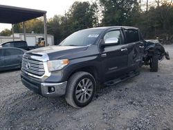 Toyota Tundra Crewmax Limited salvage cars for sale: 2017 Toyota Tundra Crewmax Limited