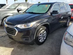 Salvage cars for sale at Riverview, FL auction: 2020 Chevrolet Traverse LS