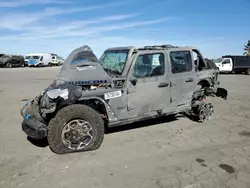 Jeep salvage cars for sale: 2021 Jeep Wrangler Unlimited Rubicon 4XE