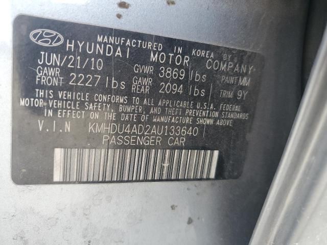 2010 Hyundai Elantra Blue