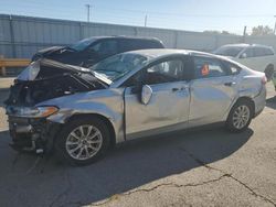 Salvage cars for sale at Dyer, IN auction: 2015 Ford Fusion S