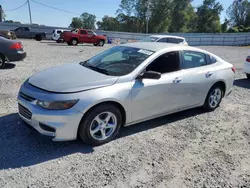 Salvage cars for sale at Gastonia, NC auction: 2016 Chevrolet Malibu LS