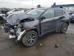 Salvage cars for sale at Woodhaven, MI auction: 2024 Jeep Compass Limited