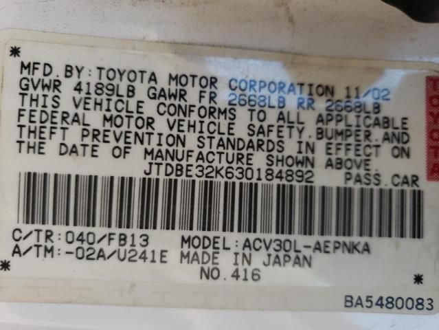 2003 Toyota Camry LE