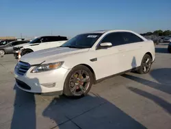 Salvage cars for sale at Grand Prairie, TX auction: 2011 Ford Taurus SHO