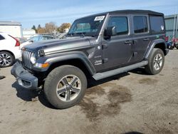 Jeep salvage cars for sale: 2019 Jeep Wrangler Unlimited Sahara