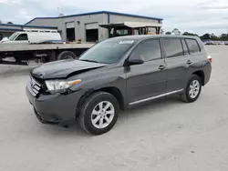 Salvage cars for sale from Copart Fort Pierce, FL: 2012 Toyota Highlander Base