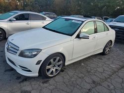 Mercedes-Benz salvage cars for sale: 2011 Mercedes-Benz C 300 4matic