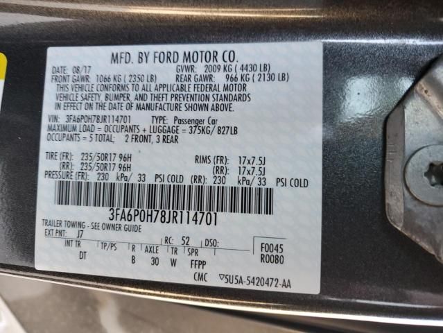 2018 Ford Fusion SE