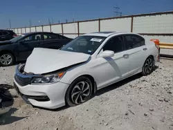 Salvage cars for sale at Haslet, TX auction: 2017 Honda Accord EX