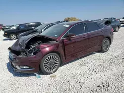 Salvage cars for sale at Taylor, TX auction: 2017 Ford Fusion SE