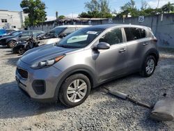 Salvage cars for sale at Opa Locka, FL auction: 2018 KIA Sportage LX