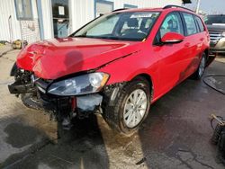 Salvage cars for sale at Pekin, IL auction: 2015 Volkswagen Golf Sportwagen S