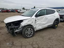 Salvage cars for sale at Woodhaven, MI auction: 2018 Hyundai Tucson SEL