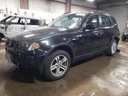 Salvage cars for sale at Elgin, IL auction: 2006 BMW X3 3.0I